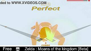 Zelda moans during erotic game in the kingdom beta.