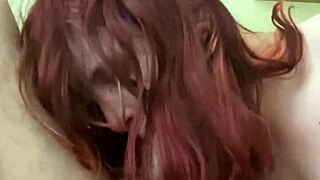 ugh, this bitch loves suckin’... sexy closeup blowjob, man