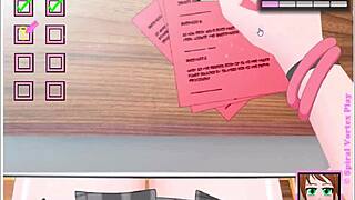 Erotic art game featuring cheating students in a classroom setting