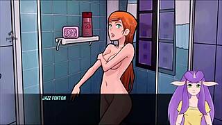 Danny Phantom and Amity Park in a sensual anime game