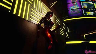 Experience the fusion of cyberpunk and erotica with Erana's animated horsecock in a captivating solo performance.