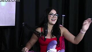 Wow, Yumi Trap hides her cock in sheer red lingerie, and a guy loves it!