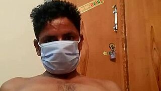 Handsome Pakistani Boy Masturbates in Punjabi Girl Clothes