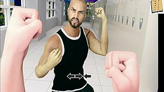 Adult animated video of a big-breasted model on Ecchi road.