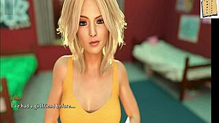 Adult animated video of a big-breasted model on Ecchi road.