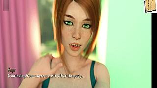 Adult animated video of a big-breasted model on Ecchi road.