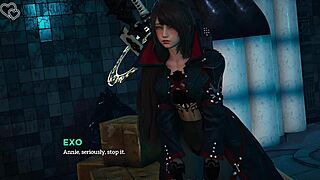 Sensual gameplay in the anime-style erotic game Eternum continues