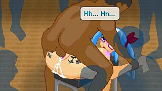 Pixel Town Akanemachi Sideshow, wanna join part 2 gangbang fun?