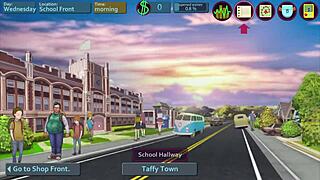 Taffy tales part 4: Naughty students in erotic anime game