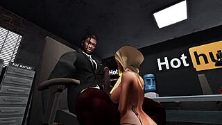 Asian hottie gets hammered by well-hung black security guard