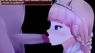 Artistic video of a princess knight with a big ass and big tits