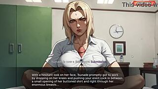 forcing tsunade to give me a blowjob at hospital house of shinobi