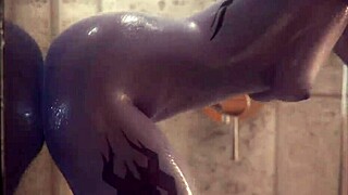 Overwatch erotic compilation with 3D animation and video game features