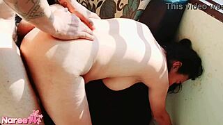 Hot Latina Gets Creampie with Cum Inside Tight Pussy