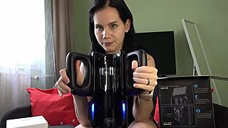 Mistress Anna Milks Slave with Xspacecup Toy