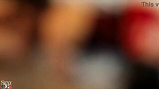 French Amateur in Black Leather Pants and Red Satin Lingerie Gets Rimming and Blowjob Before Pussy Pounding