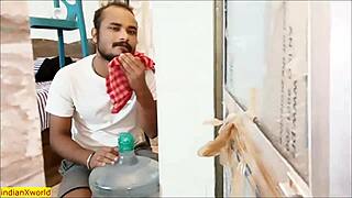 Indian Bengali Girl Dominates Delivery Boy in Rough Erotic Clash