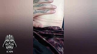 just casually stroking a huge bareback cock from a skinny brazilian guy.