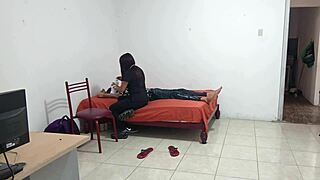 Nurse dances sensually in lingerie at patient's home. Her fat latina ass shakes wildly.