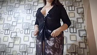 i love showing my big natural tits to my lover in lingerie.