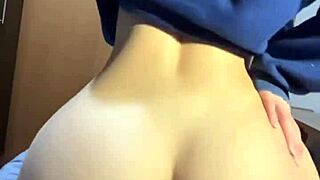 Best reverse cowgirl ride with a skinny babe in dorm, pounding that narrow ass hard.