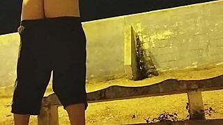 Got Cum On Face At Football Field, Almost Caught!