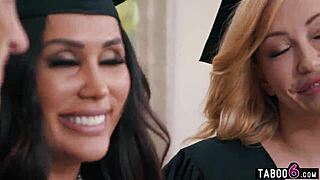 Milfs at graduation party ask if you’re ready for insane reverse gangbang fun?