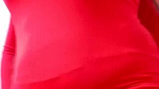 OMG, I'm a Latina Stepmom Flashing My Huge Cameltoe in Short Dress Masturbating for Him!