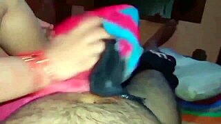 Indian newlywed girl sucks husband in steamy bedroom action