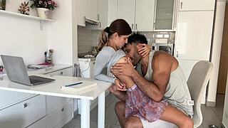 Sensual hardcore session with straight addict in homemade action