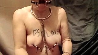 slave f's 2025 outdoor solo session with mouth spreader and belt strikes