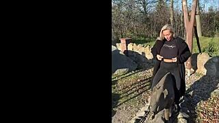 A modest girl at work turns into a wild one at parties