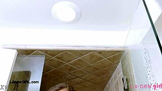Sexy Brunette Model Relishes a Sensual Bath Moment