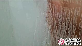 Damn, caught him spying in the shower and it turned into extreme Brazilian anal sex!