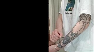 Stepmom’s Friend Jerks Me Off at Wild House Party