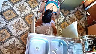 Damn! Unfaithful Wife Banging the Plumber in Kitchen Taboo Scene!