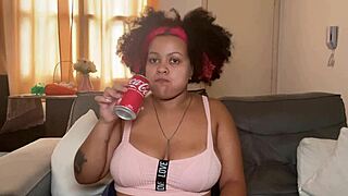 what’s with this chubby ebony girl burping and farting over coke?