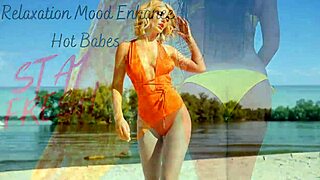 Non Nude Sweet Babes Teasing on Beach with Hot Music