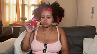 what’s with this chubby ebony girl burping and farting over coke?
