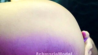 Hairy Valentine Shows Off See-Through Body. Close Up on Tits, Armpits, and Feet.