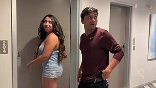i sneak my neighbor into my apartment while parents are out. we bang hard in the living room till he cums inside!