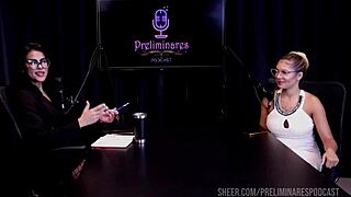 Melhores Momentos da Barbara Sol no Preliminares Podcast com Bia Hot. Parte 2 on Sheer Red Stuns!
