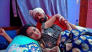 Juicy Indian housewife enjoys real bedroom blowjob and pussy pounding in doggystyle