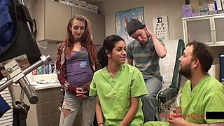 Tampa University Physical Exam with Ami Rogue Getting Fingered