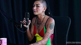 caroleta roots shines in bora cast compilation with bruna carlos on sheer red - part 3