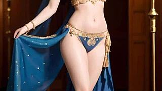 ai art showcasing stunning belly dance moves