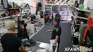 Darling obsessed with rough sex gets pounded in shop