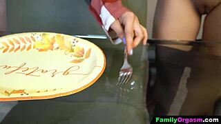 Step Dad Lures Sweetheart Stepdaughter with Crumbs!