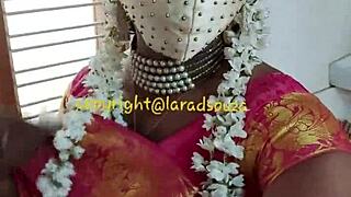 indian crossdresser lara dsouza stuns in saree for wild anal action