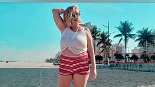 SEXY BLONDE BEBEZITA BABY ENJOYS SENSUAL SEX WITH MATURE NATURAL TITS AND NIPPLES